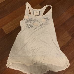 Abercrombie embroidered tank top!
